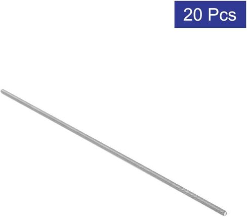 uxcell M3 x 150mm 0.5mm Pitch 304 Stainless Steel Fully Threaded Rod Silver Tone 20 Pcs in Saudi Arabia