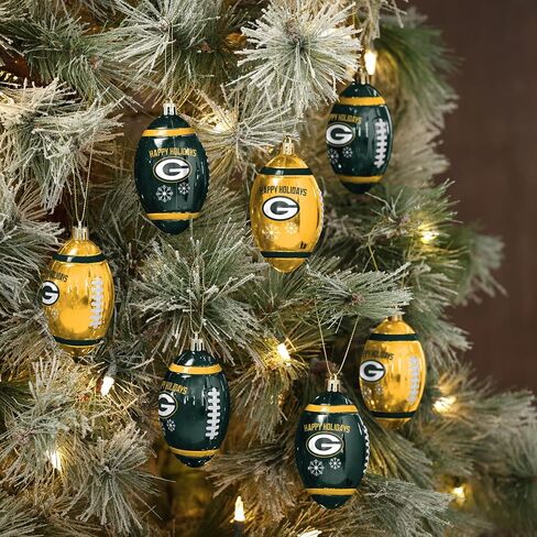 FOCO Detroit Lions NFL 2 Pack Blown Glass Ornament Set in Saudi Arabia