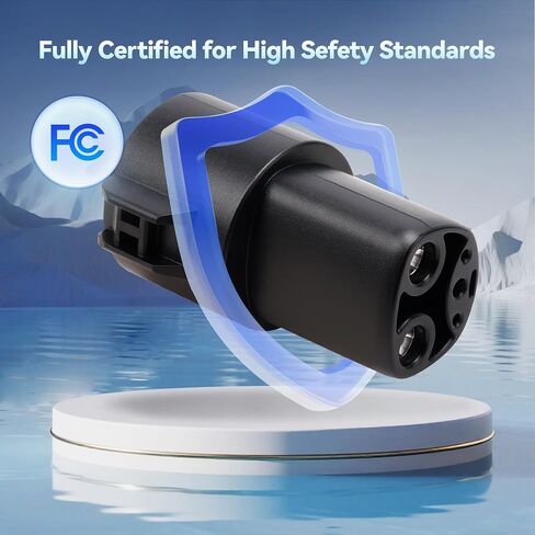 NACS to CCS Electric Vehicle Adapter, Max 500A/1000V, Fast Charge CCS1 Electric Vehicles with Vortex Plug, Compatible with Tesla Superchargers, Ford, Rivian, Volvo, GM and More in Saudi Arabia