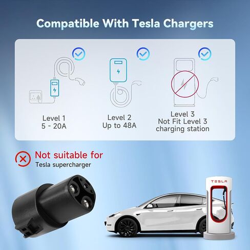 NACS to CCS Electric Vehicle Adapter, Max 500A/1000V, Fast Charge CCS1 Electric Vehicles with Vortex Plug, Compatible with Tesla Superchargers, Ford, Rivian, Volvo, GM and More in Saudi Arabia