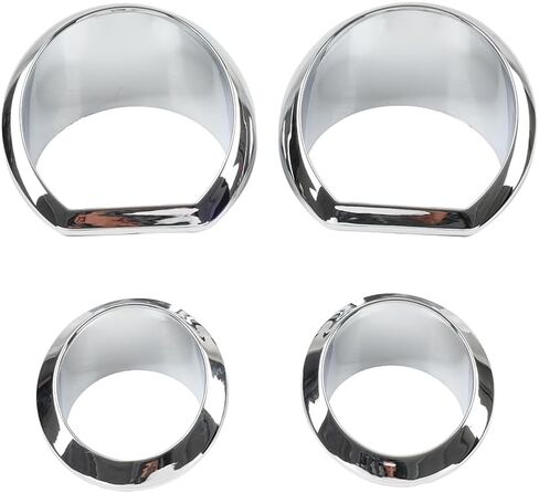 LiRu speedometers تقليم حلقة المقيمة chrome ABS لـ Harley Electra Glide ، Glide Street ، Ultra Limited 14-2023 4 pcs in Kuwait