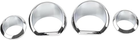 LiRu speedometers تقليم حلقة المقيمة chrome ABS لـ Harley Electra Glide ، Glide Street ، Ultra Limited 14-2023 4 pcs in Kuwait