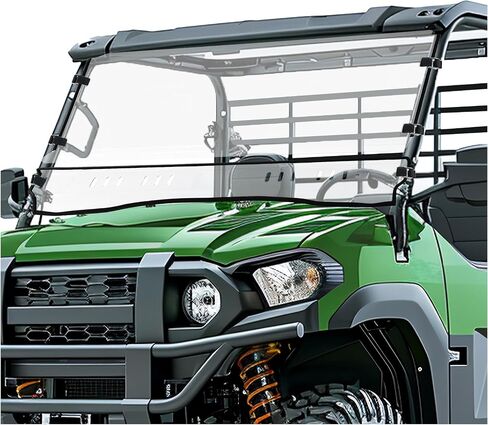 3-in-1 Flip Front Windshield متوافق مع Kawasaki Mule Pro Fxt Clear Vatseed Windscreen UTV الملحقات البلاستيكية (PC) in Saudi Arabia