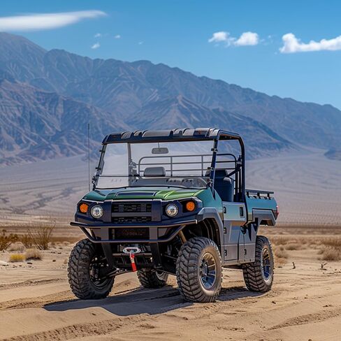 3-in-1 Flip Front Windshield متوافق مع Kawasaki Mule Pro Fxt Clear Vatseed Windscreen UTV الملحقات البلاستيكية (PC) in Saudi Arabia