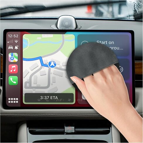 4.07"×4.07" Square Car Screen Cleaner,Double Sided Microfiber Screen Cleaning Pad for Car Display,Dashboard LCD Display,Universal Cell Phones,Touch Screen Cleaner for Car Accessories (Square) in Saudi Arabia