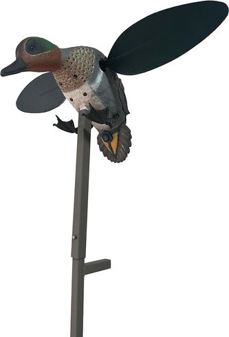 MOJO Outdoors Elite Series Mini Mallard Spinning Wing Flexible Duck Decoy for Duck Hunting with Smoother, Quieter, Faster, and More User Friendly Decoy, Includes A Solid Component Housing, Drake in Kuwait