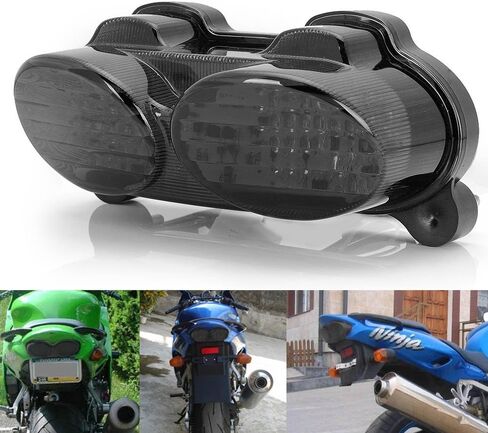 Amazinea Smoke Integrated 90 LED Brake Blinker Tail Light for Kawasaki ZR7S ZX6R ZX900 ZX9R ZZR600 in Saudi Arabia