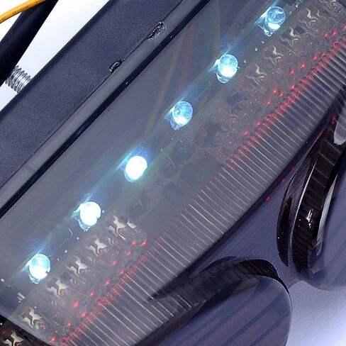 Amazinea Smoke Integrated 90 LED Brake Blinker Tail Light for Kawasaki ZR7S ZX6R ZX900 ZX9R ZZR600 in Saudi Arabia
