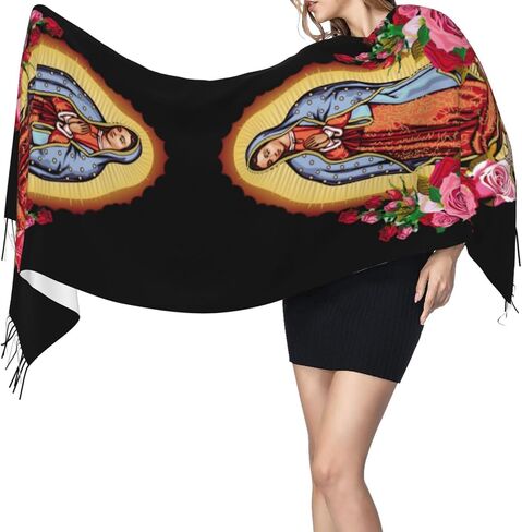 Scarf Soft Fringed Warm Scarf Long Shawl Wraps For Women in Saudi Arabia