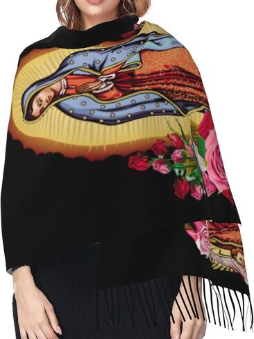 Scarf Soft Fringed Warm Scarf Long Shawl Wraps For Women in Saudi Arabia