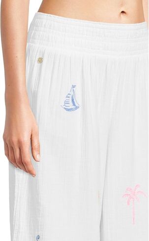 Lilly Pulitzer Women's Enzo Embroidered Pant Cover-up in Saudi Arabia