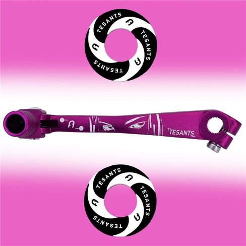 رافعة تحول العتاد مع استبدال ديكور دائرة Grips لـ 50cc 70cc 90cc 110cc 125cc SSR110 SSR125 Taotao110 DB10 DB14 ATA SDG107 TTR50 Pit Dirt Bike (Purple) in Kuwait