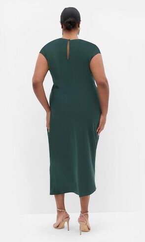 City Chic Women's Plus Size Dress - Beatrix Knot Satin in Saudi Arabia