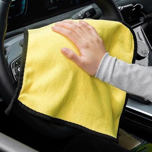 1PC Thick Coral Fleece Car Drying Towel: Super Absorbent, Ideal for Quick Car Cleaning,Multi-Functional Towel,11.82 x 11.82 in in Saudi Arabia