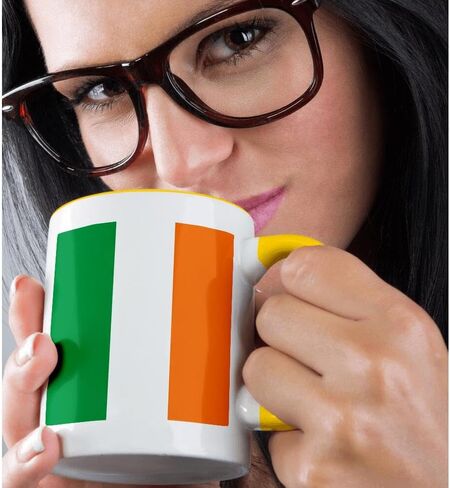 3dRose Flag of Ireland Mug, 11 oz, Black in Saudi Arabia