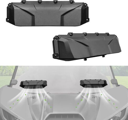 UTV Windshield Vents ، Universal Windshield Vents Kit لزجاج الأمامي البولي ، متوافق مع أي من الزجاج الأمامي المصنوع من البولي كربونات ، 2 مساءً in Saudi Arabia