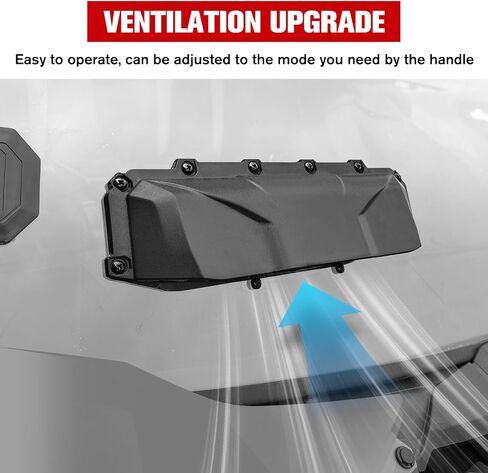 UTV Windshield Vents ، Universal Windshield Vents Kit لزجاج الأمامي البولي ، متوافق مع أي من الزجاج الأمامي المصنوع من البولي كربونات ، 2 مساءً in Saudi Arabia