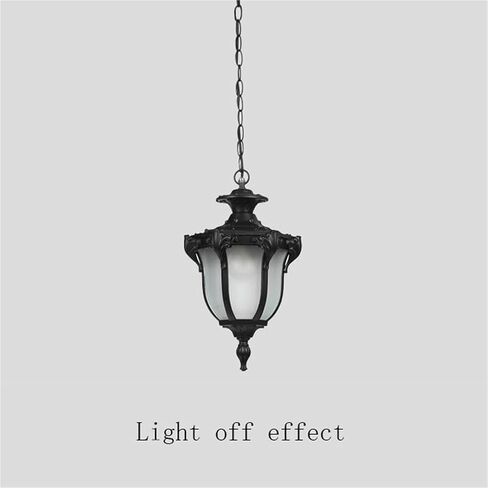 Lnptal European European Pendant Light ، مصباح معلق من البرونز العتيقة ، ثريا الظل الزجاجية في الهواء الطلق للمدخل ، المدخل ، بهو ، الشرفة (النحاس) in Saudi Arabia