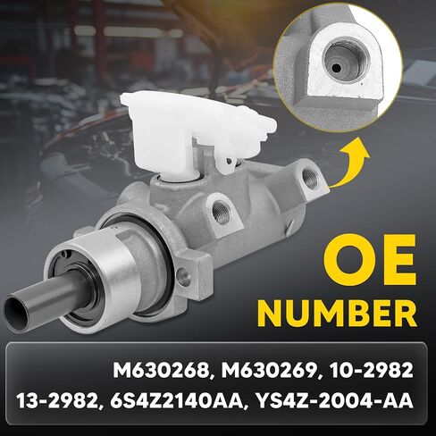13-2982 أسطوانة Master Brake مع خزان و CAP FIT لمركبات Ford-Focus 2000-2008-OE# 6S4Z2140AA ، YS4Z-2004-AA OE# 10-2982،102982،132982،6s4z2140aa ، M630268 in Saudi Arabia