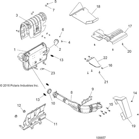 Polaris 5814321 Under Box Shield ACE XC 900 XC SP 2016-2019 in Saudi Arabia