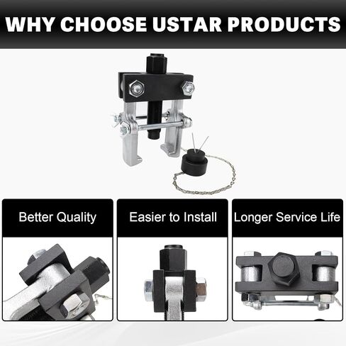 USTAR 6497 Pitman Arm Puller, Max. Spread 3 1/4 in Heavy Duty Adjustable Jaws Bearing Puller Pull & Repair Pitman Arms, Bearings, Collars, Gears, More Light Truck & Car Repair Tool in Saudi Arabia