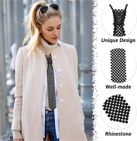 Artificial Pearls Neck Tie Pearl Necktie for Women Long Pearl Necklace Handmade Weaving Shirt Necklace for Women Beaded Tie Necklaces Party Jewelry Accessories in Kuwait