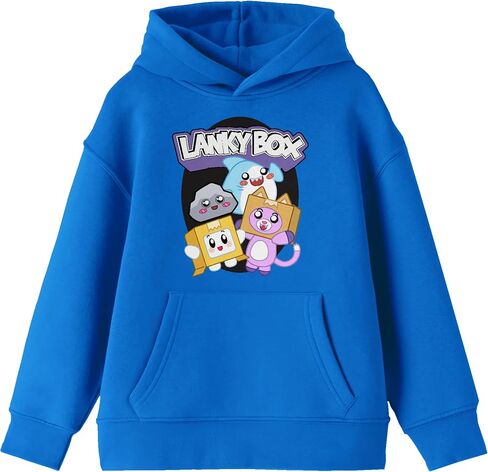 BioWorld Lankybox شخصيات Youth Royal Blue Long Sleeve Hoodie in Saudi Arabia