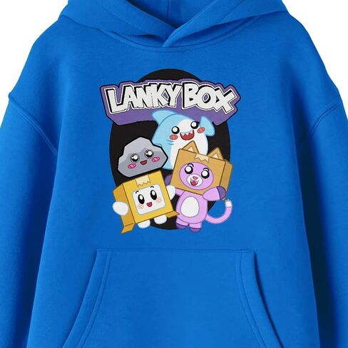 BioWorld Lankybox شخصيات Youth Royal Blue Long Sleeve Hoodie in Saudi Arabia