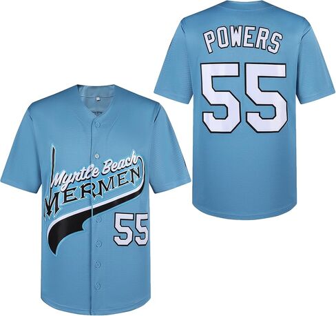 Kenny Powers 55 Baseball Jersey Shirt Movie Movie Baseball Jersey Men Classic Team لعشاق الرياضة واللاعبين-3XL in Kuwait