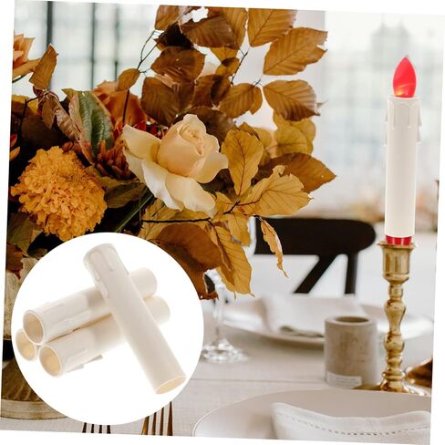 NUOBESTY 20pcs Chandelier Candle Covers Plastic Socket Sleeves for Candelabra Waterproof and Sturdy Lamp Replacement Parts Fits Standard Chandelier Sockets for Home Decor in Saudi Arabia