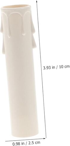 Zerodeko 15PCS Candle Drip Sleeves for Chandelier Plastic Candle Covers Drip Protectors for Candelabra Waterproof Tube Covers for Wedding and Party Decorations in Saudi Arabia