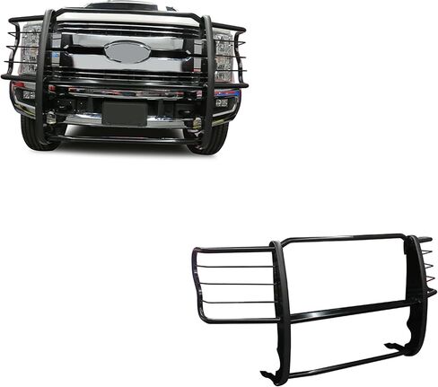 Black Horse Grille Brush Guard Modular Black متوافق مع 2017-2023 Ford F-250/F-350/F-450/F-550 Super Duty-17FB28MA in Kuwait