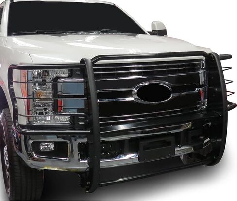 Black Horse Grille Brush Guard Modular Black متوافق مع 2017-2023 Ford F-250/F-350/F-450/F-550 Super Duty-17FB28MA in Kuwait
