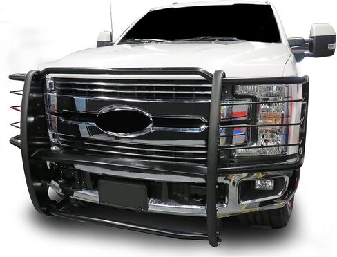 Black Horse Grille Brush Guard Modular Black متوافق مع 2017-2023 Ford F-250/F-350/F-450/F-550 Super Duty-17FB28MA in Kuwait