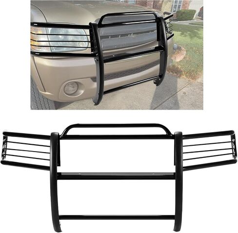 Kojem Black Grill Guard متوافق مع 2000-2006 Toyota Tundra 2001-2004 Toyota Sequoia Steel Black Powder Press Press Grille Grille Bar Bar Bar Bar in Saudi Arabia