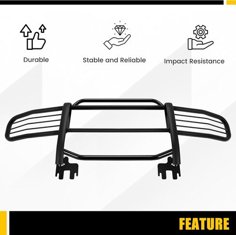 حراس فرشاة Kuafu متوافقون مع 2006-2011 Hummer H3 H3T Bull Bar Grille Grille Grille Brick Bar Bar Black Steel Power in Saudi Arabia