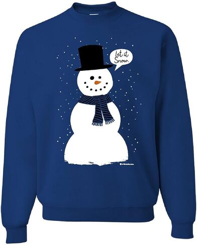 Tee Hunt Let It Snow Sweatshirt Funny Snowman Christmas Xmas Sweater in Saudi Arabia