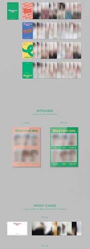 Astro Switch On 8th Mini Album عشوائي الإصدار CD+84p Photobook+8p L: Yric Book+2p Photocard+1P ملصق+1P Postcard+Message Photocard Set+Tracking KPOP Sealed Sealed in Saudi Arabia