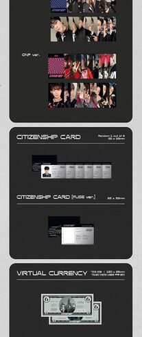 ONF City of ONF 1st Repackage Album City Version CD+100p PhotoBook+16p Lyric Book+2p PhotoCard+2p Citizenship Card+Newspaper+Message PhotoCard Set+Tracking Kpop Sealed in Saudi Arabia