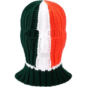Balaclava face mask Men Winter Irish Flag Tricolor Balaclava Crochet Hat Music Festival Halloween Winter Balaclava Men Multi in Saudi Arabia