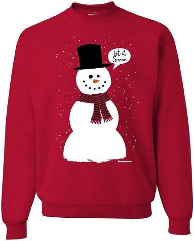 Tee Hunt دعها Snow Swinshirt مضحكة Snowman Christmas Sweater Xmas in Kuwait