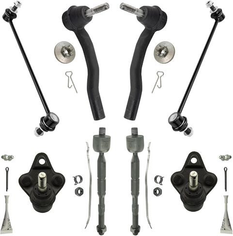 Detroit Axle - 8pc Front Suspension Kit for Toyota 2010-2015 Prius Plug-In 2011-2017 Lexus CT200h 2 Lower Ball Joints 2 Sway Bars 4 Inner Outer Tie Rods 2012 2013 2014 Replacement in Saudi Arabia