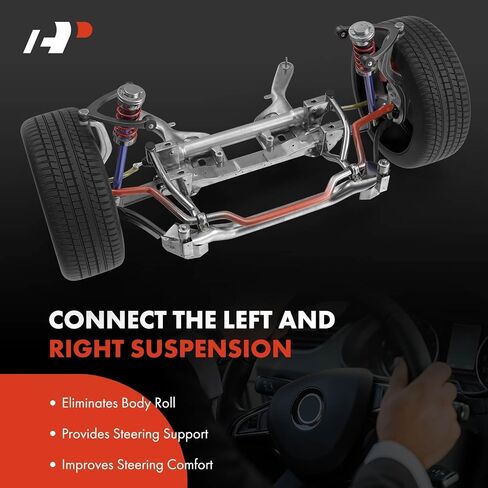 A-Premium [15mm] مجموعة قضبان تثبيت التثبيت الخلفية ، مع روابط ، بوابات وأقواس ، متوافقة مع Ford Crown Victoria 92-11 & Lincoln Town Car 91-97 & Mercury Grand Marquis 92-11 ، Marauder 03-04 in Saudi Arabia