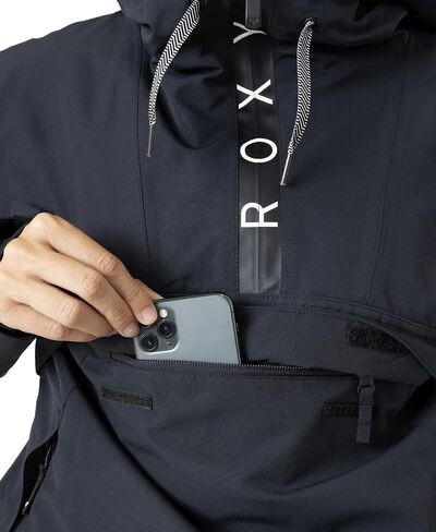 Roxy Women's Shelter Snowboard 10k مقاوم للماء سترة التزلج المعزولة ، طوق Hydrosmart الخالي من PFAS in Kuwait
