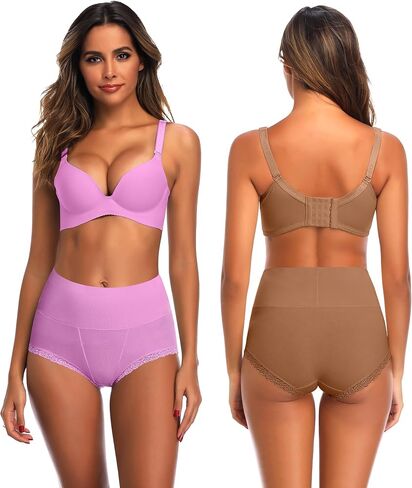 High Waisted Womens Cotton Underwear Tummy Control Comfortable Postpartum Panties Briefs in Saudi Arabia