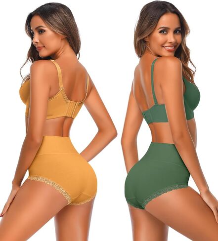 High Waisted Womens Cotton Underwear Tummy Control Comfortable Postpartum Panties Briefs in Saudi Arabia