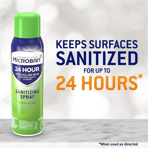 Microban 24 Hour Sanitizing Spray, Fresh Scent 12.5 OZ in Saudi Arabia