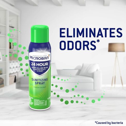 Microban 24 Hour Sanitizing Spray, Fresh Scent 12.5 OZ in Saudi Arabia