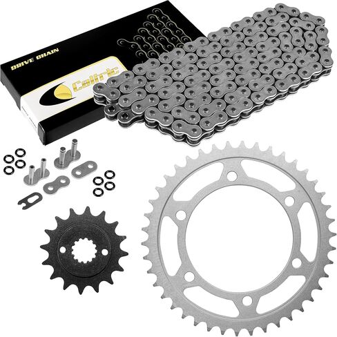 سلسلة محرك الأقراص الصلب Caltric Steel O و Sprocket متوافقة مع Kawasaki EN500 Vulcan 500 Ltd 1996-2005 in Saudi Arabia