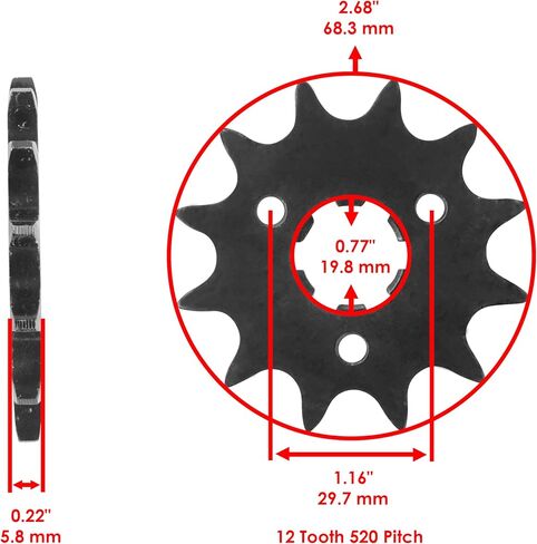 Caltric Black O-Ring Drive Chain and Sprockets Kit Compatible with Kawasaki KX125 1994 1995 2000-2002 in Saudi Arabia